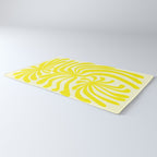 abstract blossom flower-yellow Rug Gallery Image 3