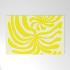abstract blossom flower-yellow Welcome Mat Gallery Image 1