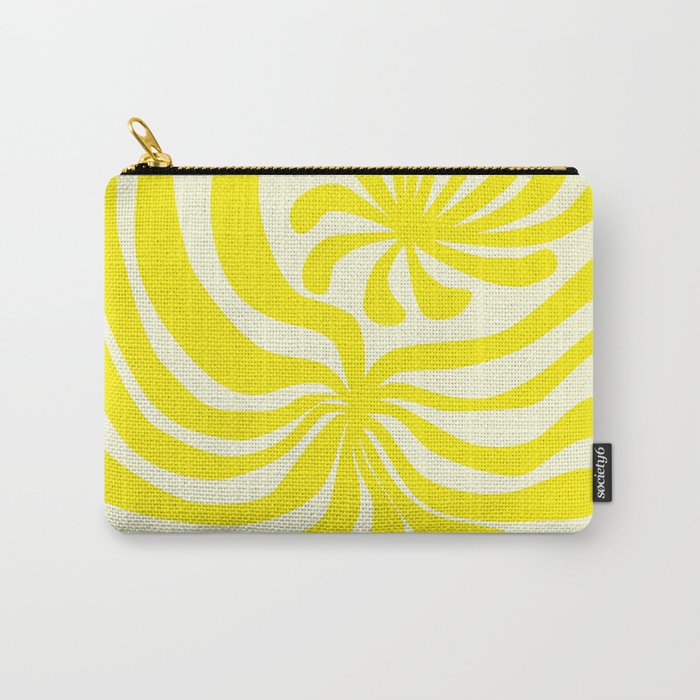 abstract blossom flower-yellow Carry All Pouch Gallery Image 1