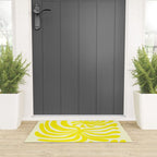 abstract blossom flower-yellow Welcome Mat Gallery Image 3