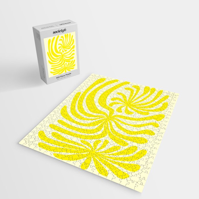 abstract blossom flower-yellow Jigsaw Puzzle Gallery Image 2