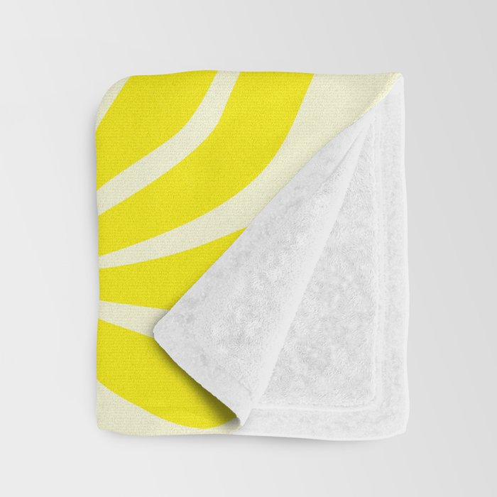 abstract blossom flower-yellow Throw Blanket Gallery Image 3