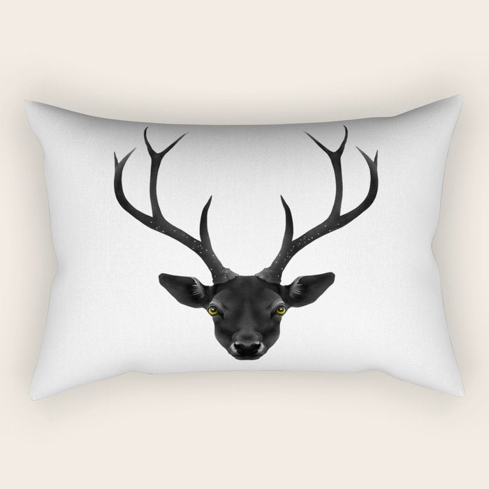 The Black Deer Rectangular Pillow Gallery Image 2