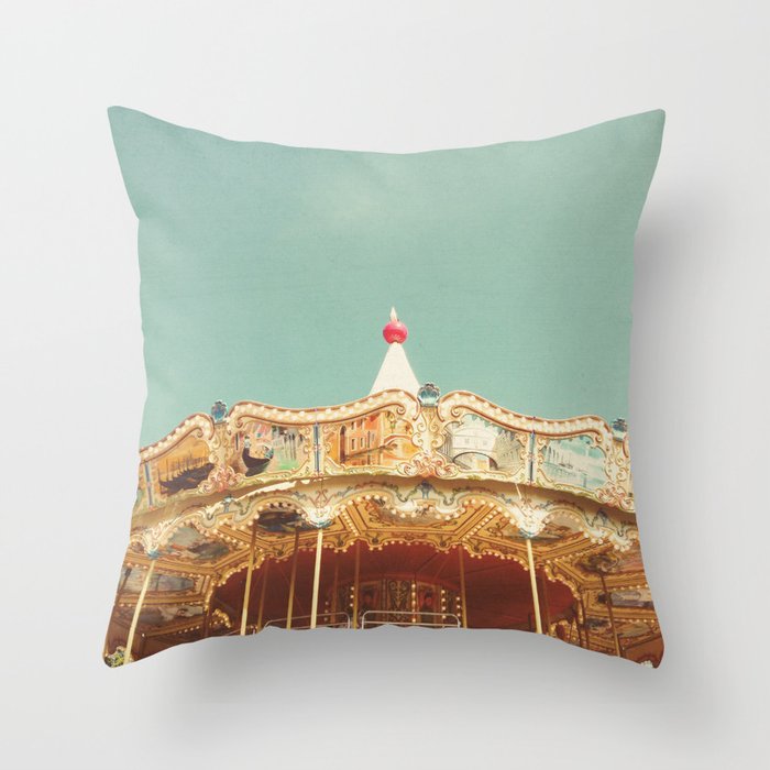 Carousel Lights Throw Pillow Gallery Image 6