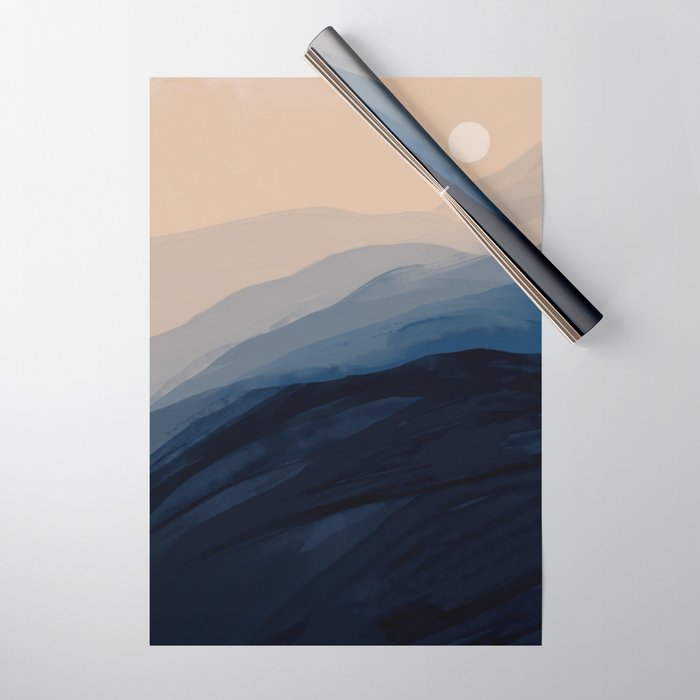 Moonlight View Wrapping Paper Gallery Image 1