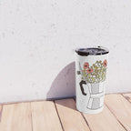 Moka Flowers Travel Mug Gallery Image 4