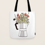 Moka Flowers Tote Bag Gallery Image 1