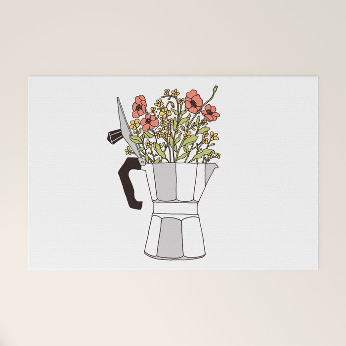 Moka Flowers Welcome Mat Gallery Image 1