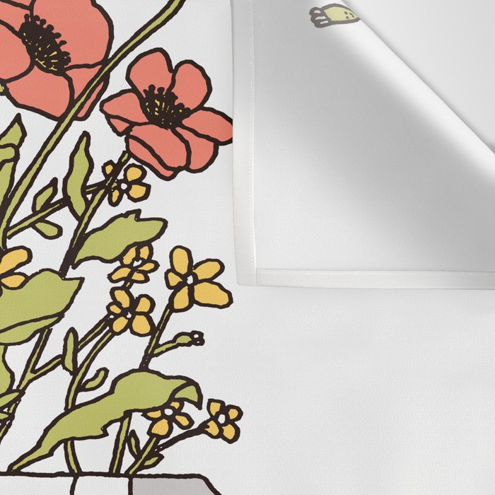 Moka Flowers Wall Tapestry Gallery Image 3