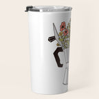 Moka Flowers Travel Mug Gallery Image 3