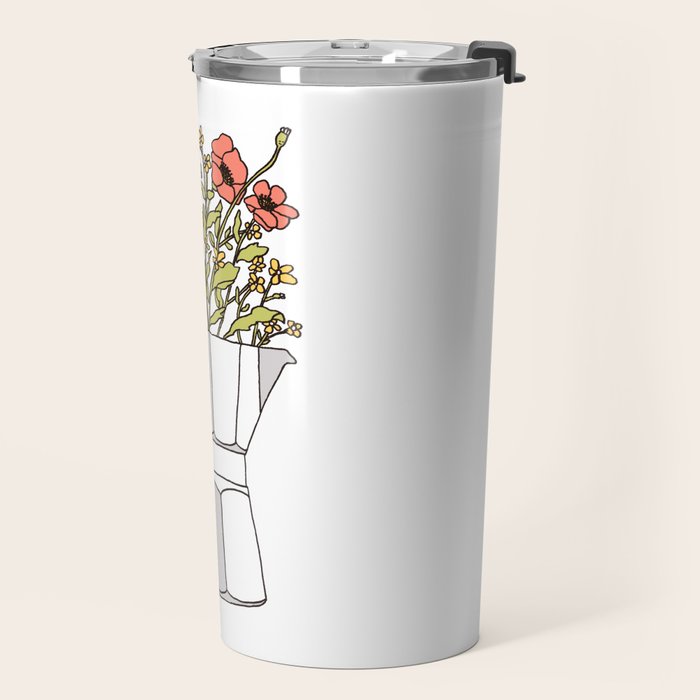 Moka Flowers Travel Mug Gallery Image 2