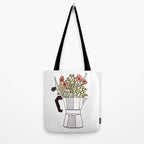 Moka Flowers Tote Bag Gallery Image 2