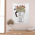 Moka Flowers Wall Tapestry Gallery Image 2