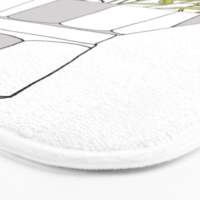 Moka Flowers Bath Mat Gallery Image 3