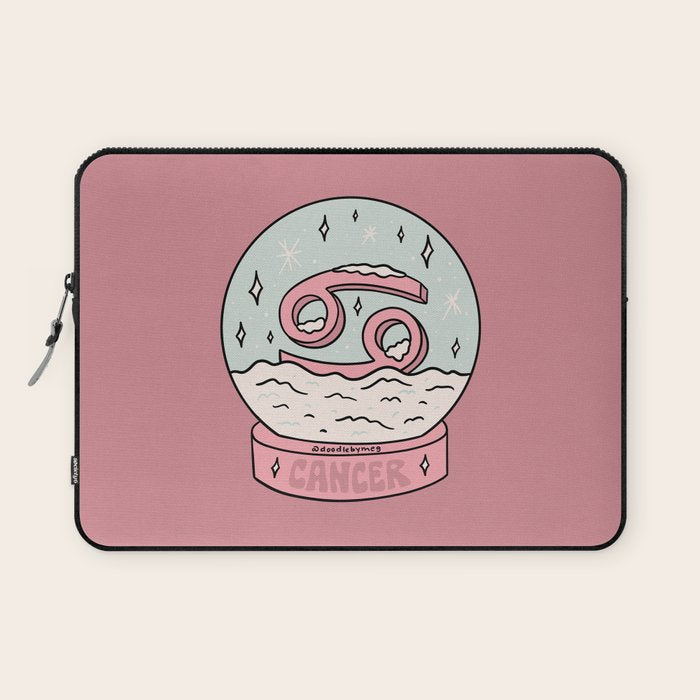 Cancer Snow Globe Laptop Sleeve Gallery Image 1
