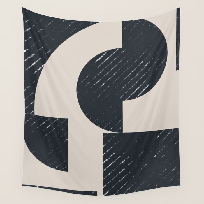 Modern Graphic Composition  Wall Tapestry Gallery Image 4