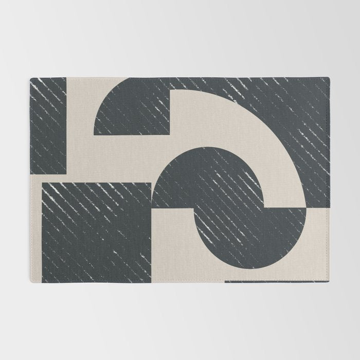 Modern Graphic Composition  Rug Gallery Image 2
