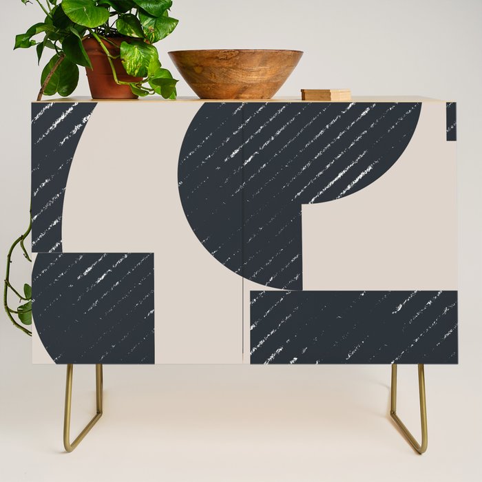 Modern Graphic Composition  Credenza Gallery Image 1