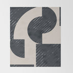 Modern Graphic Composition  Throw Blanket Gallery Image 2