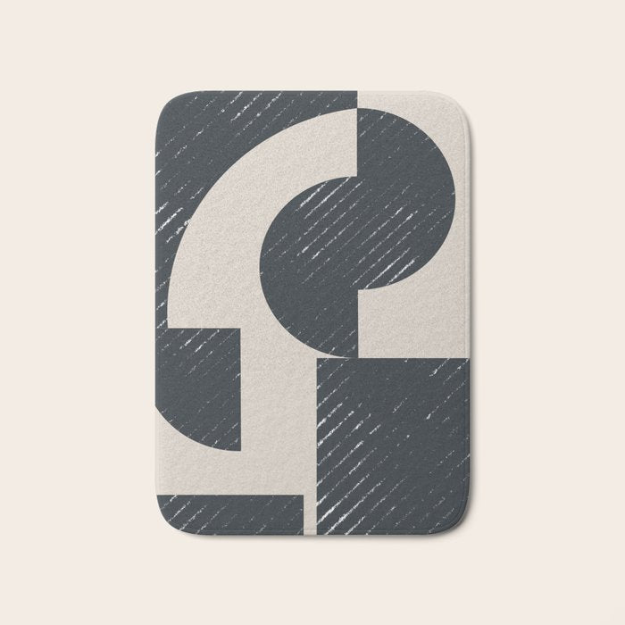 Modern Graphic Composition  Bath Mat Gallery Image 1