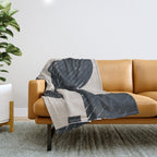 Modern Graphic Composition  Throw Blanket Gallery Image 1