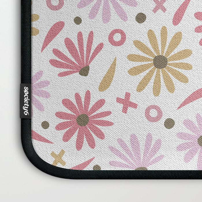 Daisies - Blush & Gold Laptop Sleeve Gallery Image 3