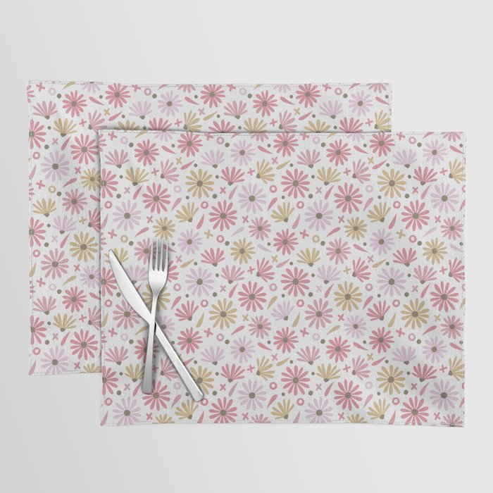 Daisies - Blush & Gold Placemat Gallery Image 1