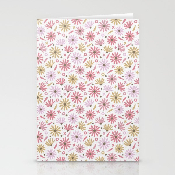 Daisies - Blush & Gold Stationery Card Gallery Image 1