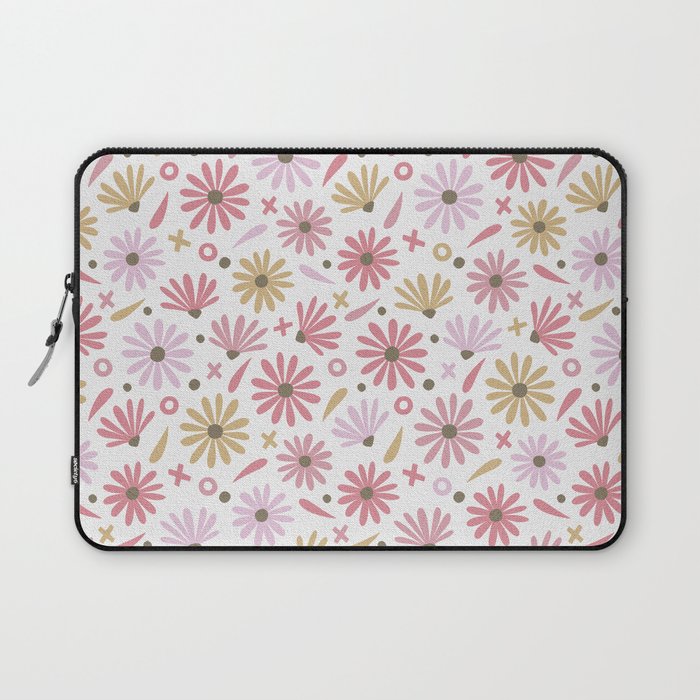 Daisies - Blush & Gold Laptop Sleeve Gallery Image 1