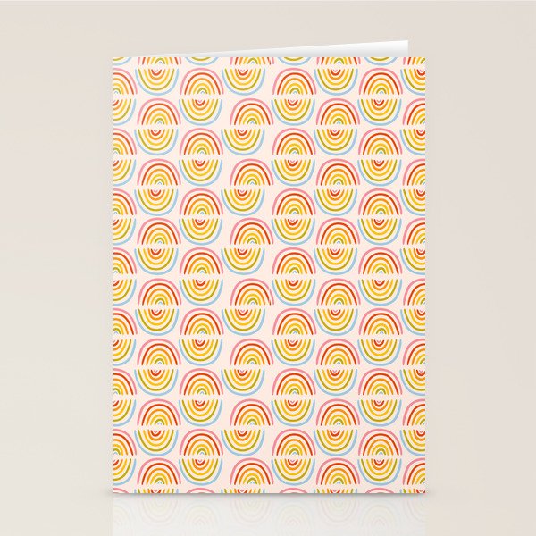Doodle Rainbow Print Stationery Card Gallery Image 1