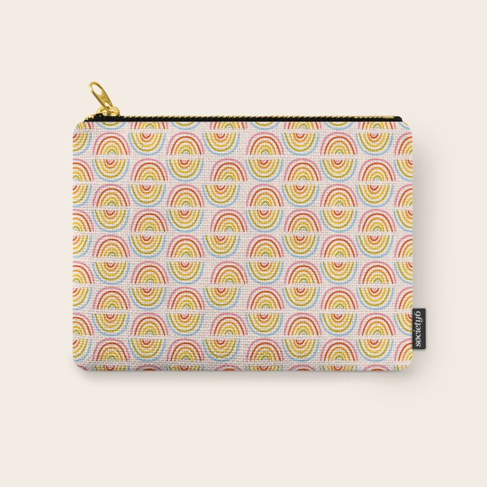 Doodle Rainbow Print Carry All Pouch Gallery Image 1