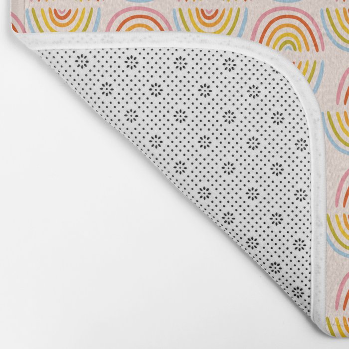 Doodle Rainbow Print Bath Mat Gallery Image 2