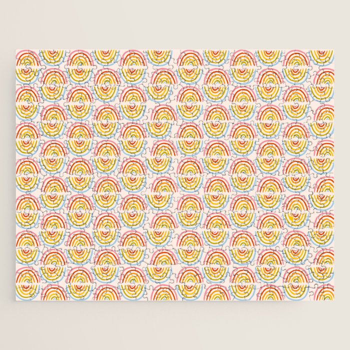 Doodle Rainbow Print Jigsaw Puzzle Gallery Image 1