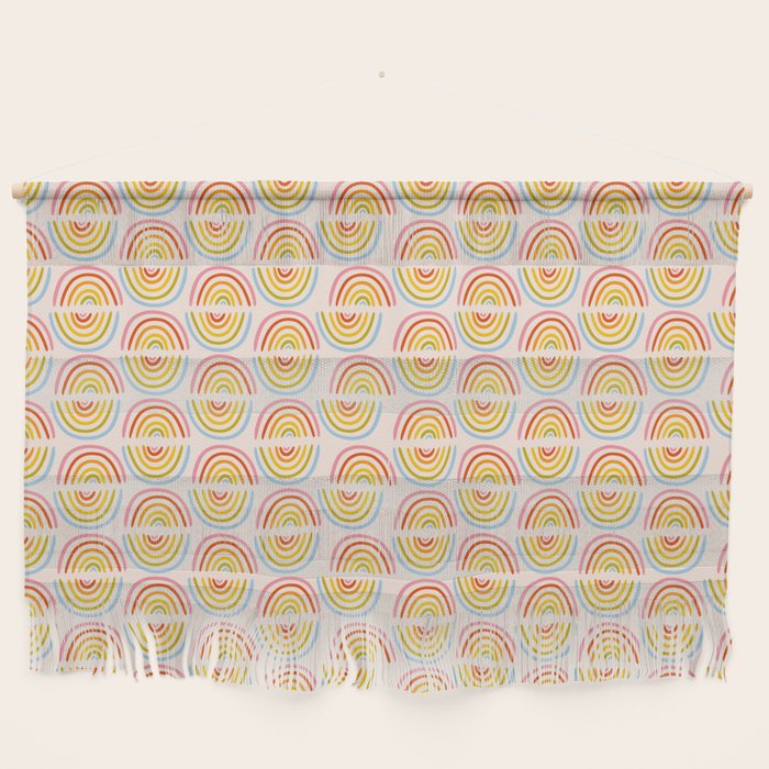 Doodle Rainbow Print Wall Hanging Gallery Image 1