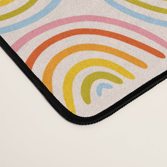 Doodle Rainbow Print Desk Mat Gallery Image 4