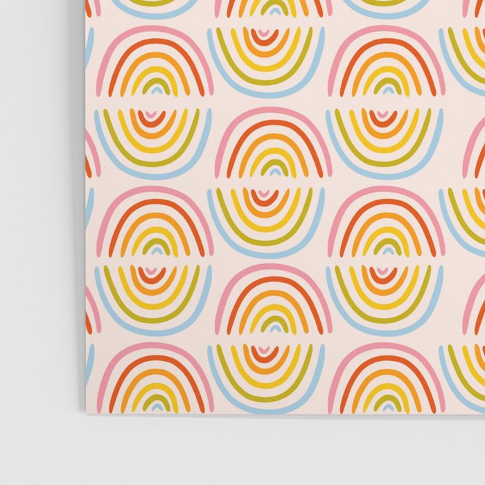 Doodle Rainbow Print Poster Gallery Image 3