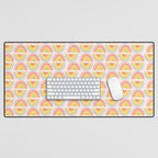 Doodle Rainbow Print Desk Mat Gallery Image 1