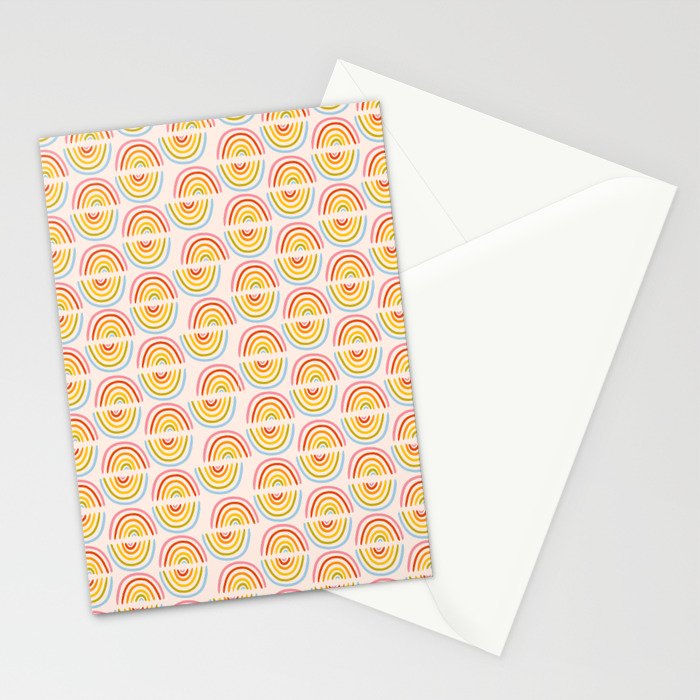 Doodle Rainbow Print Stationery Card Gallery Image 2