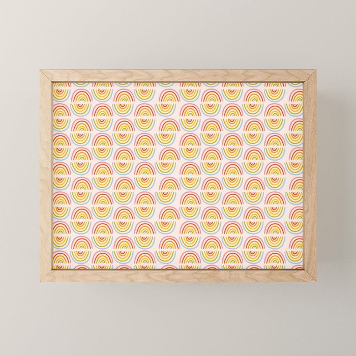 Doodle Rainbow Print Mini Art Print Gallery Image 1