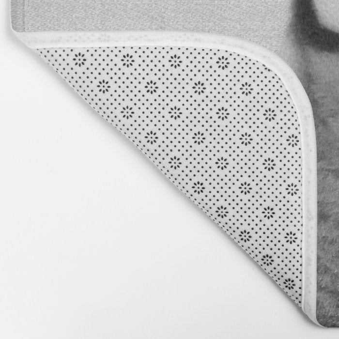 Baby Penguin - Black & White Bath Mat Gallery Image 2
