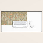 Woodland soil Morris style caramel Desk Mat Gallery Image 1