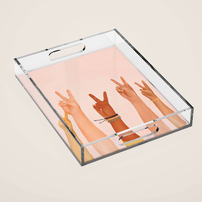 Peace Acrylic Tray Gallery Image 1
