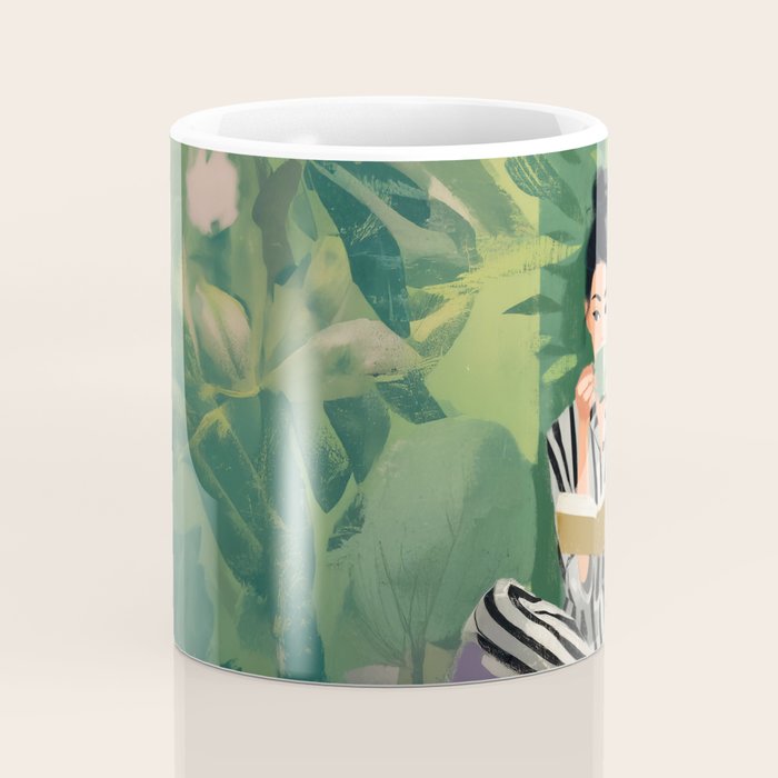 Morning Muse in Stripes Coffee Mug Gallery Image 4