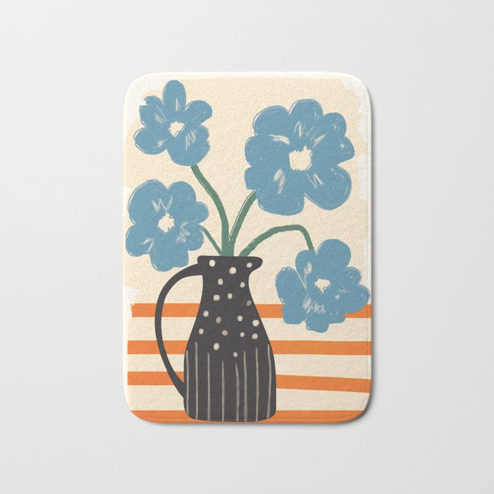 Modern Botanicals No. 1 Bath Mat Gallery Image 1