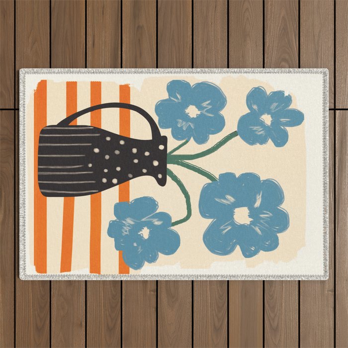 Modern Botanicals No. 1 Outdoor Rug Gallery Image 1