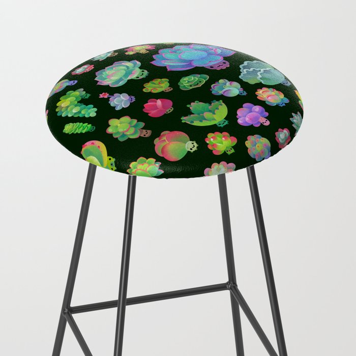 Baby succulent 2 - dark Stool Gallery Image 2