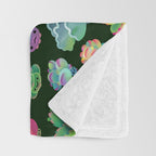 Baby succulent 2 - dark Throw Blanket Gallery Image 3