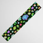 Baby succulent 2 - dark Table Runner Gallery Image 3