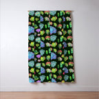 Baby succulent 2 - dark Window Curtain Gallery Image 3