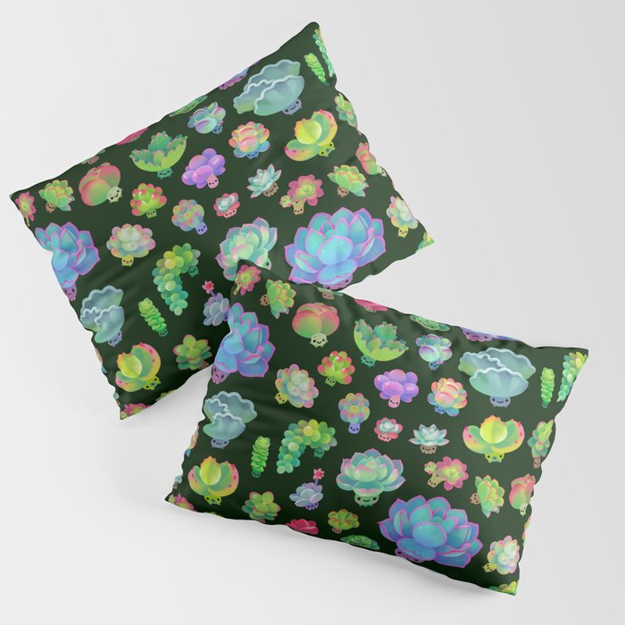 Baby succulent 2 - dark Pillow Sham Gallery Image 3